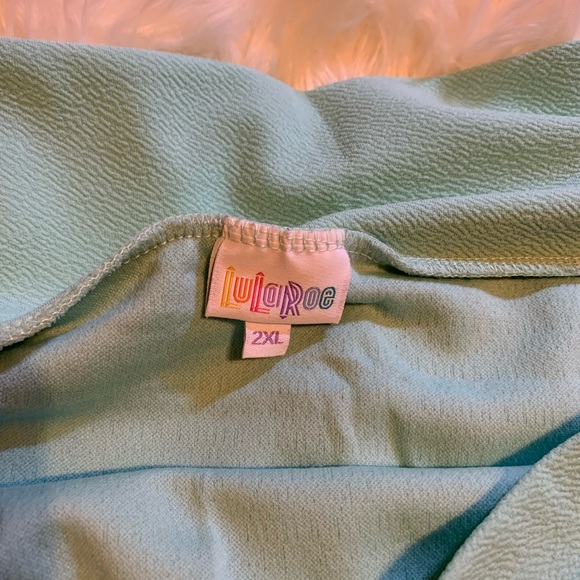 Lularoe Pencil Skirt 2x Mint Green - Picture 4 of 5